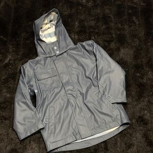 Hatley Charcoal Hooded Raincoat for Kids